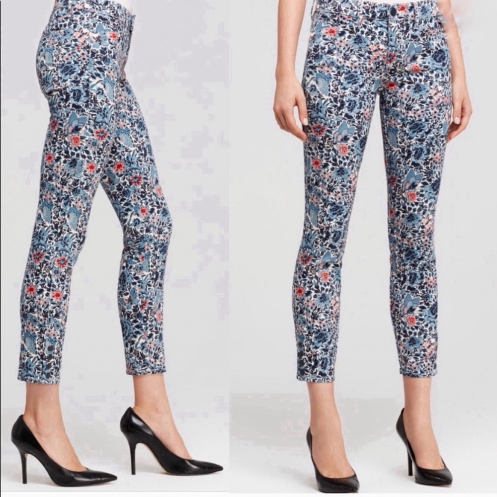Tory Burch Emmy Floral crop Jean